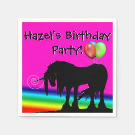 Rainbow Unicorn Party Pappersservett