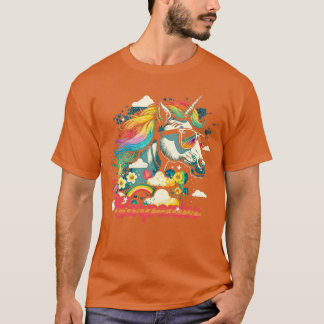 Rainbow Unicorn penter T Shirt