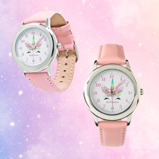 Rainbow Unicorn Personlig Anpassningsbar Barn Watc Armbandsur