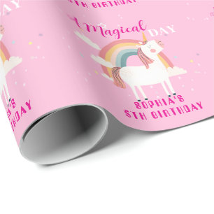 Rainbow Unicorn Presentpapper