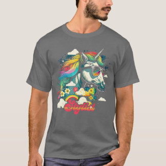 Rainbow Unicorn Stylist T Shirt
