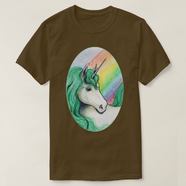 Rainbow unicorn t shirt (Design framsida)