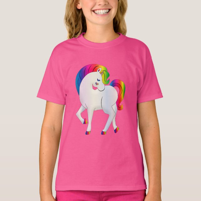 Rainbow Unicorn t-shirt (Framsida)