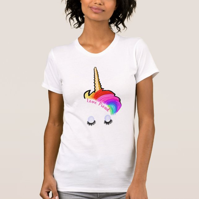 Rainbow Unicorn T-Shirt (Framsida)