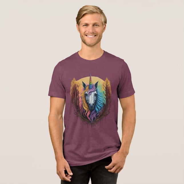 Rainbow Unicorn T Shirt (Framsida Full)