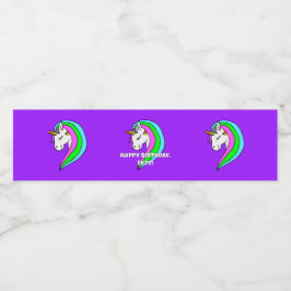 Rainbow Unicorn Vattenflaskor Etikett