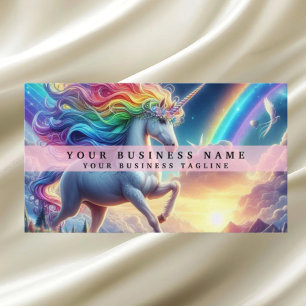 Rainbow Unicorn Visitkort
