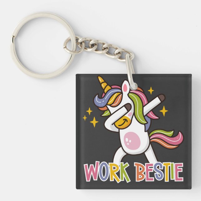 Rainbow Unicorn Work Bestie Emotional Support (Framsidan)