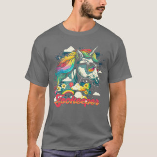 Rainbow Unicorn Zookeeper T Shirt