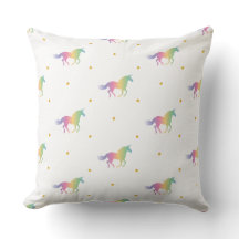 Rainbow Unicorns & Guld Stars Mönster