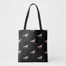 Rainbow Unicorns & Guld Stars Mönster