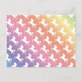 Rainbow Unicorns II Vykort