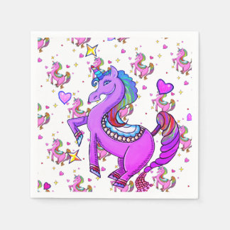Rainbow Unicorns Pappersservett