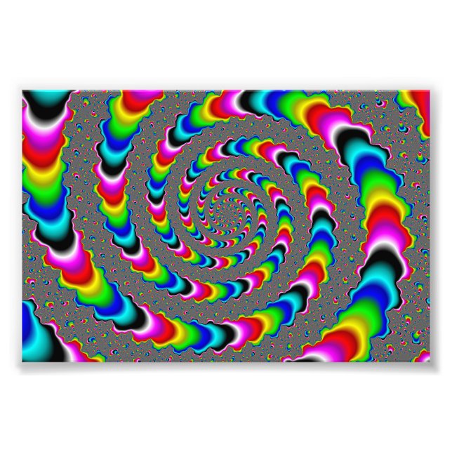 Rainbow Universe - Fractal Art Fototryck (Framsidan)