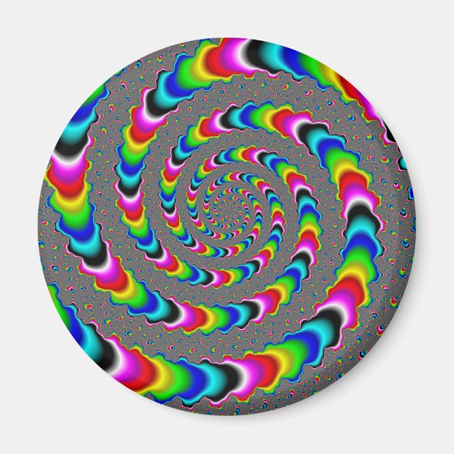 Rainbow Universe - Fractal Art Magnet (Framsidan)