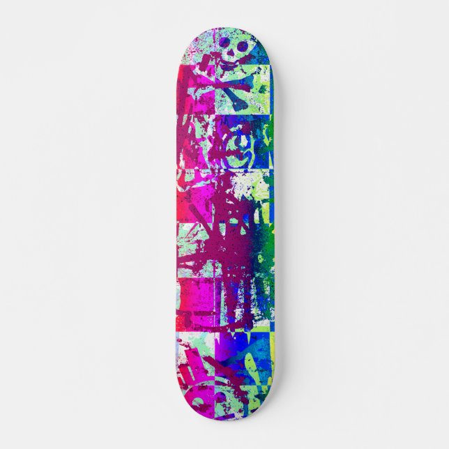 Rainbow Urban Graffiti Skateboard (Framsida)