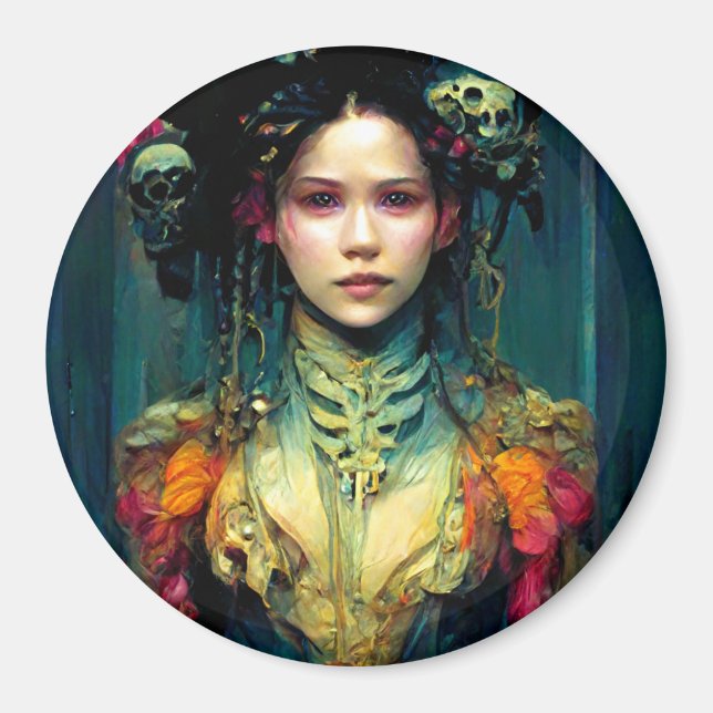 Rainbow Urchin Fantasy Sci-Fi Magnet (Framsidan)