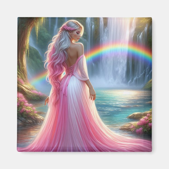 Rainbow Vales gudinna Magnet (Framsidan)