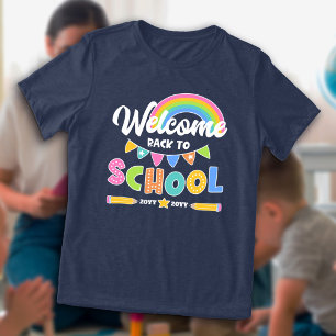 Rainbow Välkommen Back to school med år T Shirt