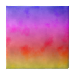 Rainbow Vapor Kakelplatta