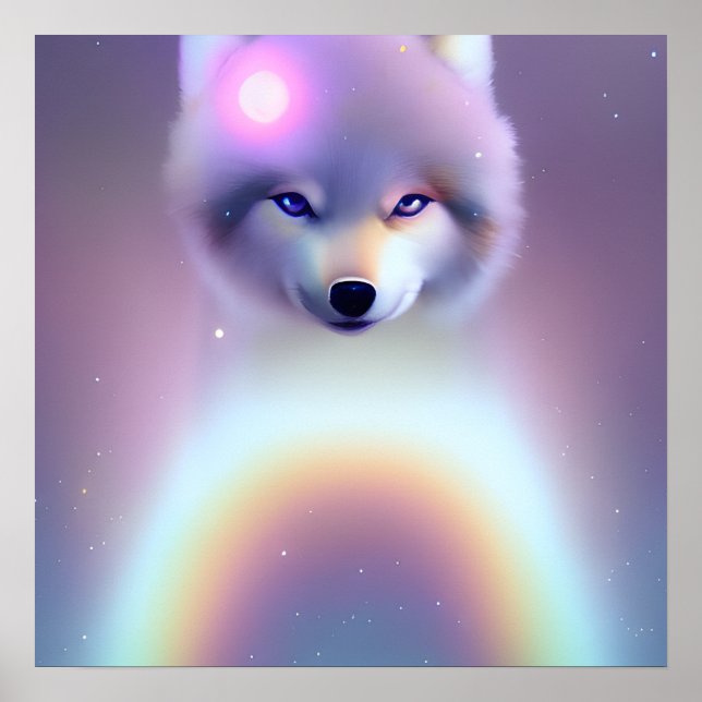 Rainbow Varg Baby Poster (Framsidan)