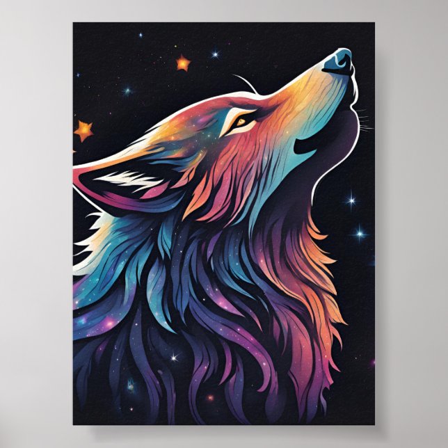 Rainbow Varg Soul: A Cosmic Tale Poster (Framsidan)