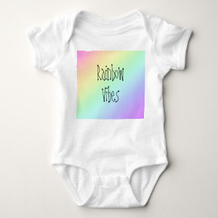 Rainbow Vibes Baby Bodykostym T Shirt