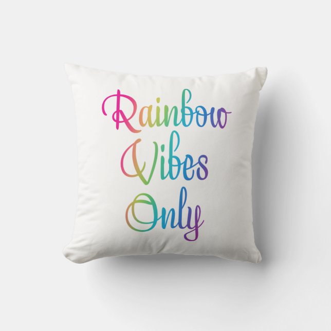 Rainbow Vibes Endast Dekorativ kudde (Framsida)