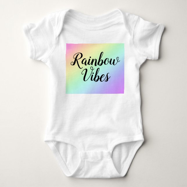 Rainbow Vibes T Shirt (Framsida)