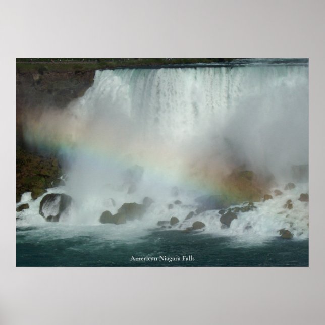 Rainbow vid American Niagara Falls Poster (Framsidan)
