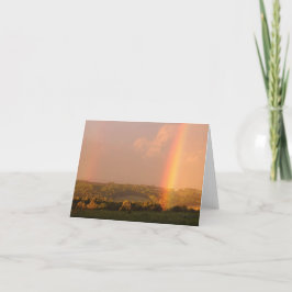 Rainbow vid Sunset Helgkort