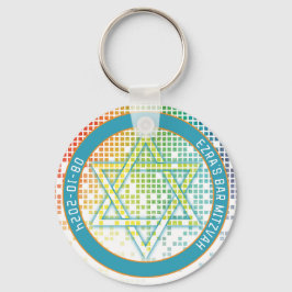 Rainbow Video Game Gamer Pub Mitzvah Nyckelring