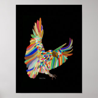 Rainbow vingar LeeMarie's Teckning Poster