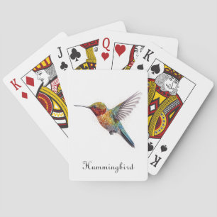 Rainbow Vingar: Vibrant Hummingbird Art, anpassnin Casinokort