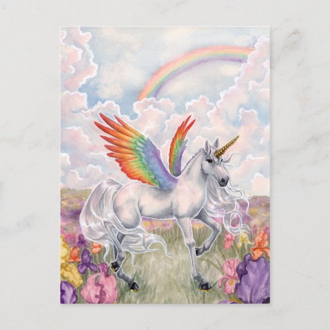 Rainbow Vinge Vykort (Framsida)