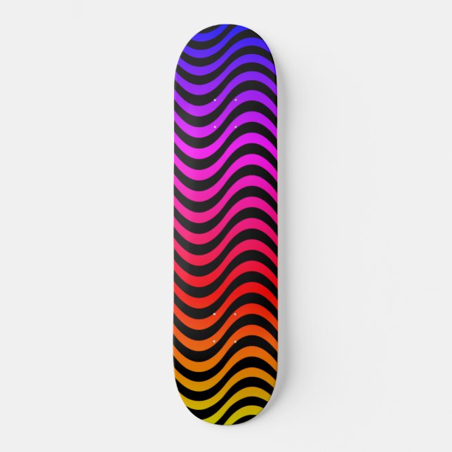 Rainbow Vinkarare Mini Skateboard Bräda 18,5 Cm (Framsida)