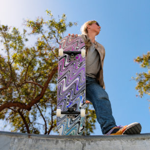 Rainbow Vinkarare Mini Skateboard Bräda 18,5 Cm