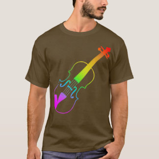 Rainbow Violin 1 T Shirt