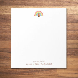 Rainbow Violin Music Teacher Anteckningsblock