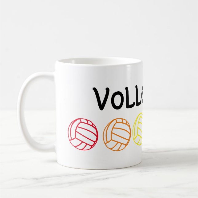 Rainbow Volleyball Mugg (Vänster)