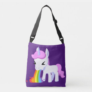 RAINBOW VOMIT UNICORN PURSE CROSSBODY BAG AXELVÄSKA