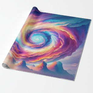 Rainbow Vortex Colorful Tornado Presentpapper