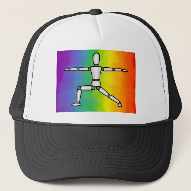 Rainbow Warrior 2 yoga pose Truckerkeps (Framsida)
