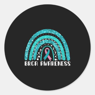 Rainbow Warrior Brca Awareness Runt Klistermärke