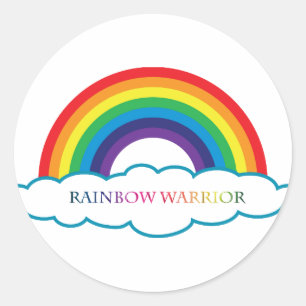 Rainbow Warrior-samlingar Runt Klistermärke