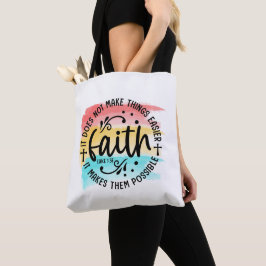 Rainbow Watercolor Faith Luke 1:37 Christian Bible Tygkasse
