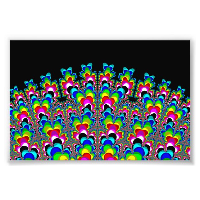 Rainbow Waterfall - Fractal Art Fototryck (Framsidan)