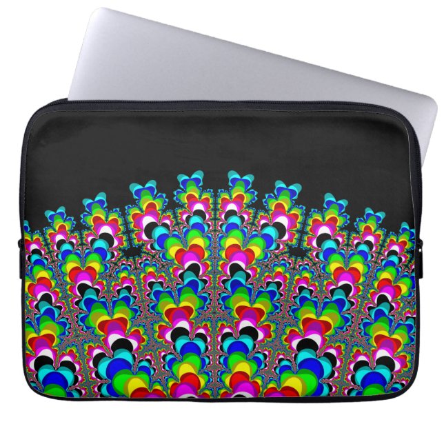 Rainbow Waterfall - Fractal Art Laptop Sleeve (Framsidan)