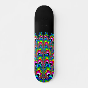 Rainbow Waterfall - Fractal Art Mini Skateboard Bräda 18,7 Cm