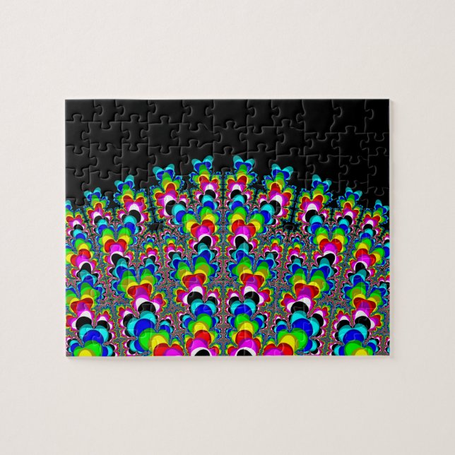 Rainbow Waterfall - Fractal Art Pussel (Horisontell)